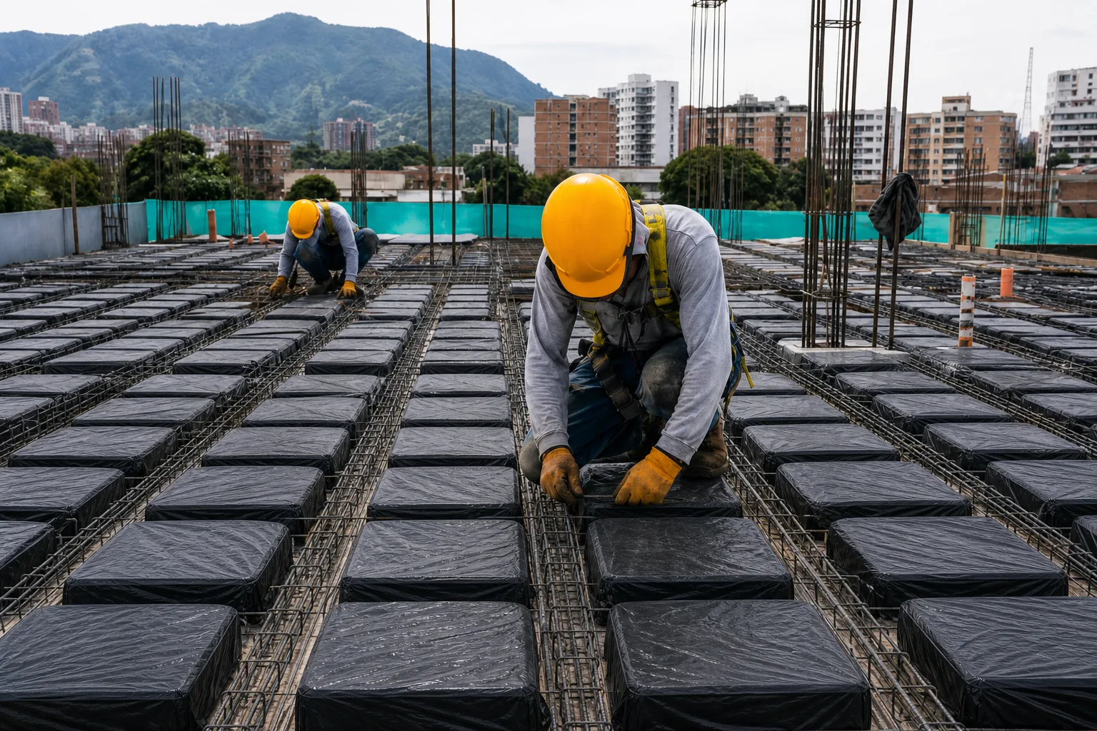 Instalación limpia y ordenada de casetones perdidos